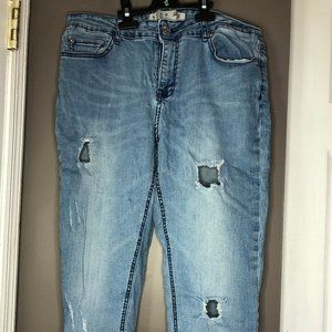 Denim & Co. ripped skinny jeans